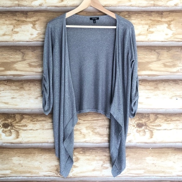 APT. 9 cascading sparkly waterfall cardigan size small - Picture 2 of 11
